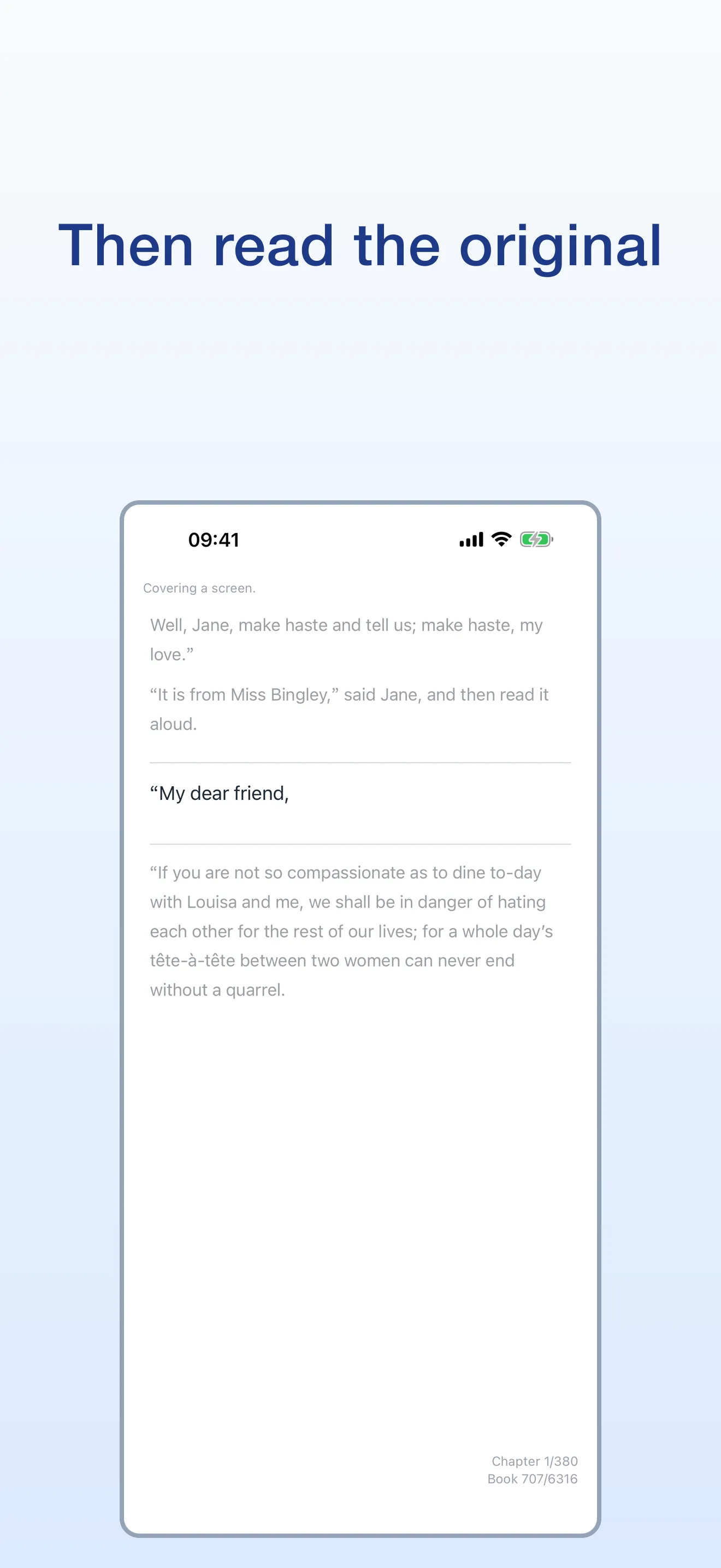Preview the words for each part